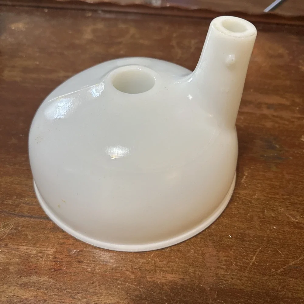 Vintage Milk Glass Attachment For Sunbeam Mixer Juicer‎ 1940-50's
